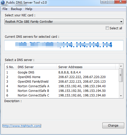 Public DNS Server Tool下载2.2绿色版