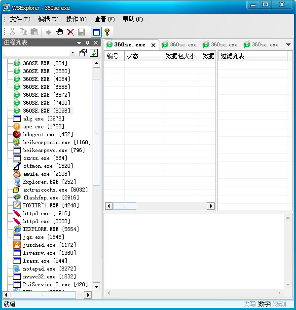 wsexplorer网络抓包工具v2.5绿色中文版
