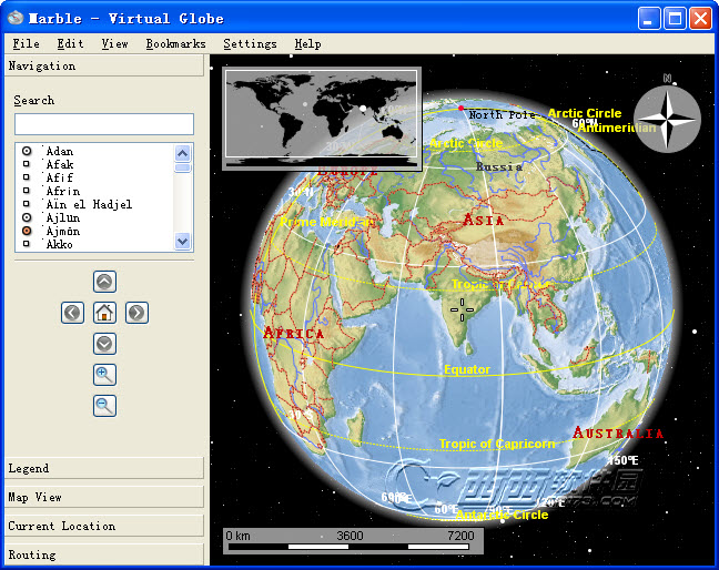 虛擬地球儀(Marble)1.5.0免費版